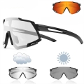 NEWBOLER Photochromic Cycling Glasses Polarized Bicycle Glasses Sports Sunglasses MTB Road Cycling Eyewear Protection Goggles| |
