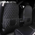 Universal Car Seat Back Cover PU Leather Child Anti Kick Pad Waterproof Protection Cover Dustproof Anti Mud Chair Back Protector