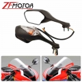 Motorcycle Rearview Side Mirrors with LED Turn Signal Light Lamp For Honda CBR1000RR CBR 1000 RR 2008 2013 ABS Rear View Mirrors