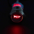 New 5/8" 12V 16mm LED Power Light Momentary Push Horn Button Metal Switch Push Button Car Latch Speaker Bell Horn