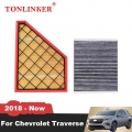 TONLINKER Air Filter Cabin Filter For Chevrolet Traverse 3.6AT LFY 2018 2019 2020 2021 Model OEM 23321606 13531636 13503675|Air