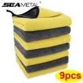 Microfiber Cleaning Cloth Micro Fiber Car Wash Towels Double Layer Extra Soft Fast Drying Car Wash Rags For Car Wash Accessories