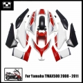 Suitable For Yamaha TMAX500 fairing kit white and red fairing T MAX500 fairing TMAX 500 2008 2009 2010 2011|Full Fairing Kits|