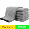 Soft Microfiber Dryer Towel Absorbent Car wash Cleaning Auto Detailing Towels Grey Large Car Wash Professional Cleaning Cloth|Ca