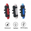 LED Bicycle Light Waterproof Rear Tail Light USB Rechargeable Bike Cycling Portable Safety Warning Light Bike Accessories|Bicycl