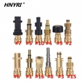 Hnyri 1/4" Quick Connector Quarter Adapter+pressure Nozzle For Karcher/lavor/gerni/aquatak/b&d Washer Mach