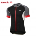 Santic Men's Cycling Jersey Summer Short Sleeve Bike Shirts Quick Dry Breathable Road Bike MTB Bicycle Clothing Tops US/EU S