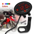 Digital Voltmeter Dc 9v To 24v Digital Voltmeter Voltage Panel Meter Red/blue/green/white/purple Led For Motorcycle Accessories