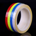 1 Roll 8 Meter Bicycle Decor Accessories Bike Crystal Grid Reflective Stickers Strip MTB Bicycle Adhesive Tape Reflector Sticker