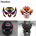 Newbee 12cm*12cm 3D Reflective Car Sticker Motorcycle Motorbike Moto Motocross Fuel Tank Helmet Laptop Decal Vinyl Waterproof|De