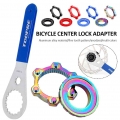 Bike Hub Center Lock To 6 Hole Adapter Aluminum Alloy Centerlock Conversion 6 Bolt Brake Disc Bicycle Accessories - Bicycle Bra