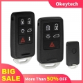 Okeytech 5/6 Button Smart Car Key Shell Case Fob For Volvo S60 V60 S80 XC70 XC60 V70 2008 2017 Remote Key Cover Car Accessories|
