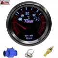 Dragon 52mm Black Shell Auto Pointer Water Temp Gauge 40 120 Celsius Temperature Meter For Car White Light |Water T
