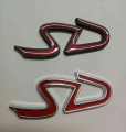 5X Car styling 3D Metal chrome black SD Emblem Sticker for Mini Cooper F55 F56 JCW Badge Decals Exterior Accessories