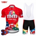 2021 Funny Cycling Jerseys Short Sleeve Mens MTB Mountain Bike Clothing Road Bicycle Wear Breathable Bib Gel Set Maillot Culotte