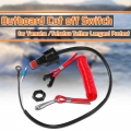Boat Outboard Engine Motor Kill Stop Switch Safety Tether Lanyard Motorcycle Accessories Motorcycle Switches|Boat Engine| - Of