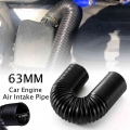 Car Engine Flexible Air Hose Air Intake Pipe Inlet Hose Tube Car Air Filter Intake Cold Air Ducting Feed Hose Pipe Accessories -