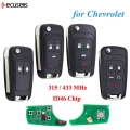 2/3/4/5 Buttons Remote Key Fob 315MHZ/433MHZ ID46 Chip For Chevrolet Cruze 2010 2015 HU100 Blade|Car Key| - ebikpro.com