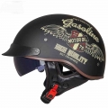 Retro Vintage Casco Moto Unisex Motorcycle Helmet Open Face Scooter Biker Motorbike Racing Riding Helmet With DOT Certification|