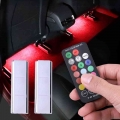 Car Interior Light Strip Charging Portable Rgb Auto Atmosphere Led Usb Wireless Remote Music Control Decorative Lamp - Decorativ