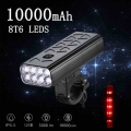 5000 Lumens 8T6 Bike Light USB Rechargeable Powerful LED Bicycle Light Headlight MTB Flashlight Front Lamp as power bank|Bicycle