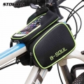 Bicycle Front Touch Screen Phone Bag On The Frame Mountain Bike Top Tube Bag Cycle Panniers Bag For Bicycle Accessories|bags for