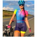 2022Xama Pro Women's Short Sleeve Clothes Cycling Triathlon Suit Skinsuit Sets Macaquinho Ciclismo Feminino Jumpsuit Kits Su