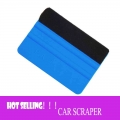 Car Vinyl Film wrapping tools Blue Scraper squeegee with felt edge size 99x72mm Car Styling Stickers Accessorie|Scraper| - Off