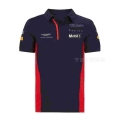 F1 Team Red Color Bull Motorsport For Honda Martin Racing Motocross Sports Polo Lapel Shirt Summer Jersey Motorcycle Clothing -