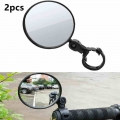 2pcs Universal Motorcycle Mirror Adjustable ABS Bicycle Handlebar Rearview Mirror Rotate Wide angle MTB Road Bike Accessories|Si