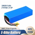 LiitoKala 60V 35ah electric scooter bateria 60V 18650 16S12P Electric Bicycle Lithium Battery Scooter 60V 3000W ebike battery|El