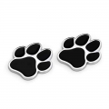 Car Sticker Paw 3d Metal Animal Badge Emblem Dog Cat Bear Foot Prints Footprint Decals Cool Design Auto Accessories