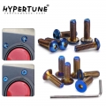 Hypertune 6PC/LOTS Burnt Titanium Steering Wheel Bolts Fit a lot of steering wheel Works Round Boss Kit HT LS06CR R/T|Steering