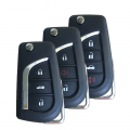 Flip Remote Key Shell Case Cover Housing Fob for Toyota Uncut Blade|Car Key| - ebikpro.com