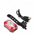 Raypal Bike Light 3W USB Rechargeable Rear Tail Lamp Taillight Rain Waterproof Bright LED Safety Cycling Bicycle Light|Bicycle L