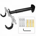 50KGS Capacity Cycle Wall Rack Rust Free Alum. Alloy Bicycle Support Mount Storage Service Multi Adjust W/ 2 Sets Quality Screws
