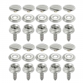 30PCS Snap Fastener Stainless Canvas Screw Kit For Tent Boat Marine And New Marine Hardware|Marine Hardware| - Of