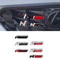 Metal N Line Logo Badge Nline Grill Emblem Sticker Decals Car Styling For Hyundai Sonata10 Ix25 Tucson Santafe Encino Accent I30