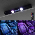Car Atmosphere Lights 5 Modes Ambient Lamp with Remote Multi color Portable Decorative Light for Auto Home USB Rechargeable|Deco