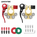 Anchtek Car Battery Terminals 12v Auto Battery Terminal Connector Battery Bornes Cable Terminal Adapter Copper Clamps Clip Screw
