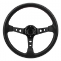 Universal 14inch 350mm Racing Sports Pu Leather Steering Wheel Aluminum Alloy Deep Corn Dish Sport Drifting Steering Wheels