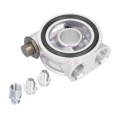 Oil Cooler Filter Sandwich Plate 3/4in 16‑UNF Oil Filter Thermostat Adaptor Kit for Car|Oil Coolers| - ebikpro.com