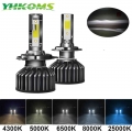Yhkoms Mini Size Car Headlight H4 H7 Led 3000k 4300k 5000k 6500k 8000k 25000k H1 H8 H9 H11 9005 9006 Led Bulb Auto Fog Light 12v