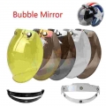 Unisex Multi Color Motorcycle Windshield For Vintage Helmet For Style Helmet Jet Bubble Shield Visor Uv 400 Protection - Helmets