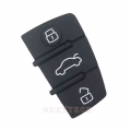 Okeytech 3 Button Replacement Repair Skin Flip Folding Car Key Shell Case Rubber Pad For Audi A3 A4 A5 A6 A8 Q5 Q7 Tt S Line Rs