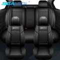 Seametal Luxury Car Seat Cushion Pu Leather Car Seat Covers Universal Auto Protector Pad For 5-seat Automobile Car Accessories -