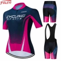 2022 Teleyi Women's Cycling Clothing Summer Mountain Bike Clothing Team Bicycle Clothes Anti UV Ropa Ciclismo#21|Cycling Set