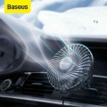 Baseus Car USB Cooling Fan Air Vent Mount 360 Degree Rotating Adjustable Air Conditioner Cooler 3 Speed Air Vent Outlet Fan|Fans