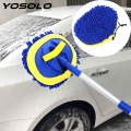 YOSOLO Car Cleaning Tools Telescoping Long Handle Car Cleaning Brush Cleaning Mop Chenille Broom Car Wash Brush|Sponges, Cloths