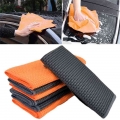 40x40cm Car Wash Towel Glass Cleaning Wax Polishing Detailing Waffle Weave Towel Car Cleaning Microfiber Cloth Kitchen Cleaner -